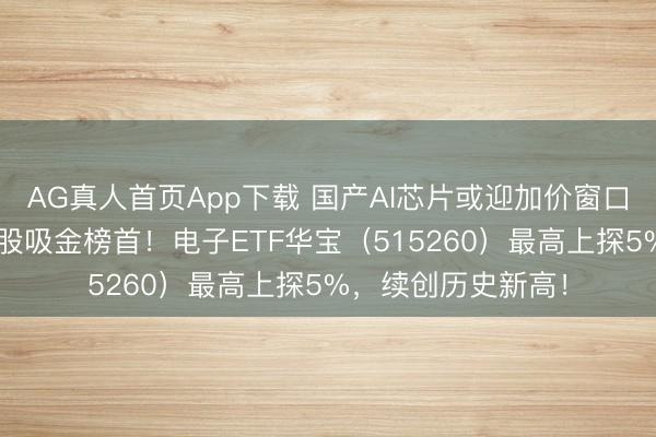 AG真人首页App下载 国产AI芯片或迎加价窗口！工业富联登顶A股吸金榜首！电子ETF华宝（515260）最高上探5%，续创历史新高！